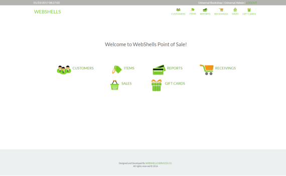 WebShells Point of Sale